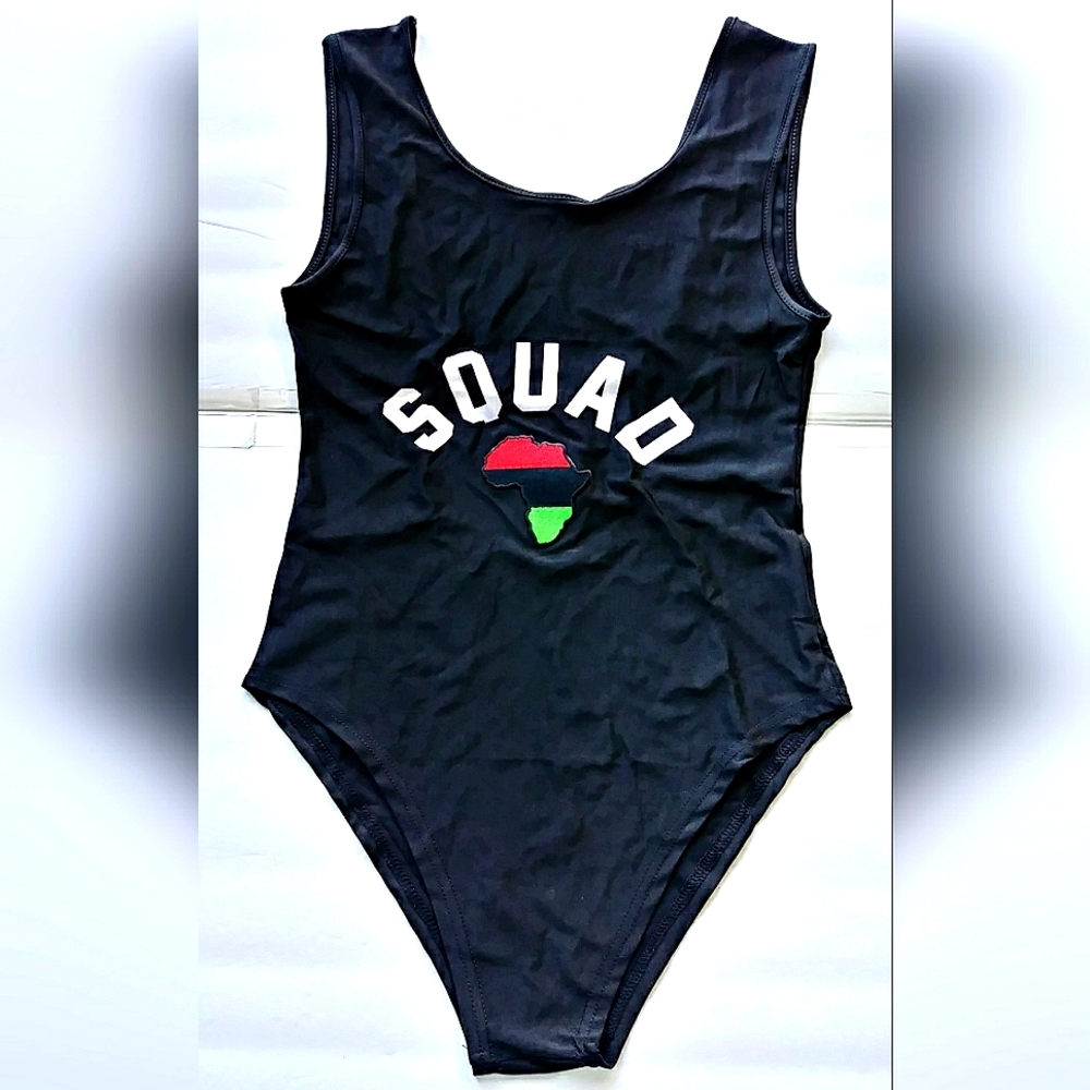 NEW 1-Piece African Squad Swimsuit Swimwear! Ethnic Cultural Tribal. Women XXL